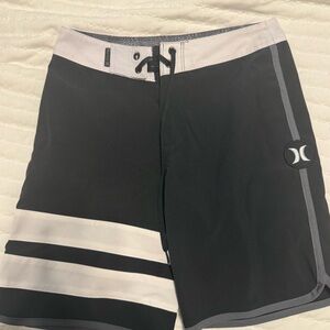 Hurley Black and Gray Board Shorts size 24 boys